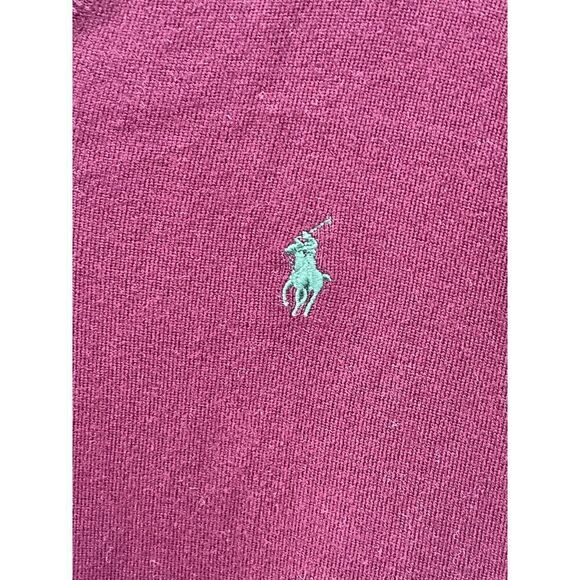 Polo by Ralph Lauren Men's Pullover Sweater M Maroon 100% Pima Cotton Sleeveless - Picture 2 of 7